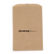 Natural kraft paper merchandise bags printed with 1 color